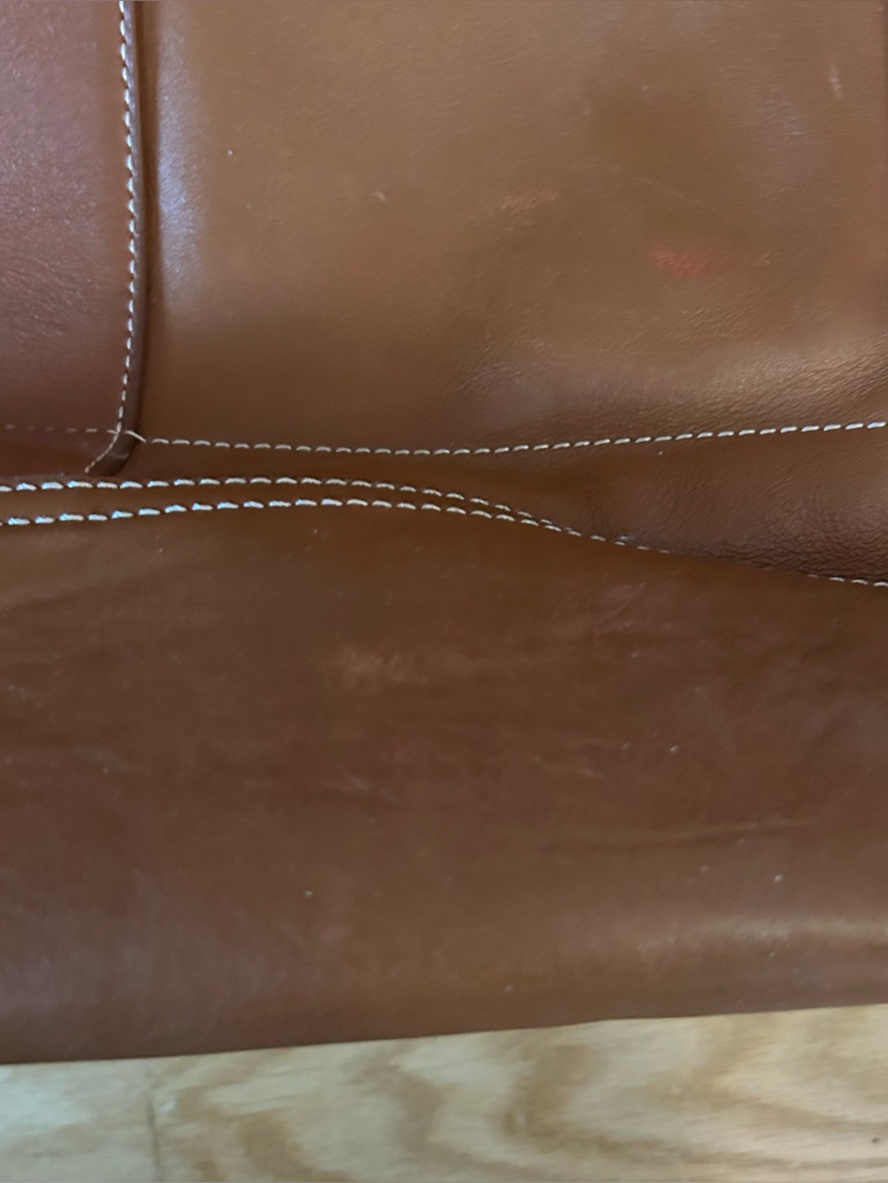J. Crew Medium Montauk Leather Tote Bag in Rich Oak - Picture 15 of 16